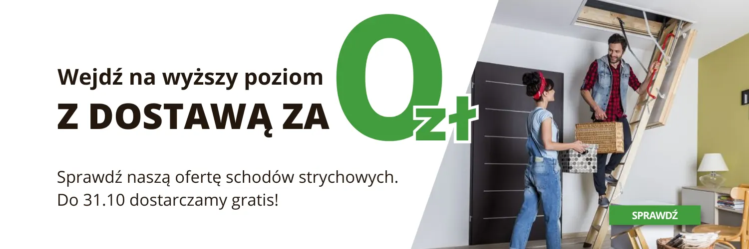Wejdź na wyższy poziom - darmowa dostawa schodów strychowych!