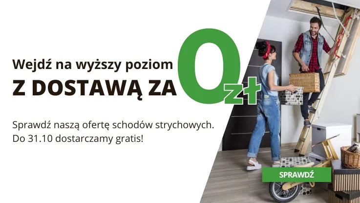 Wejdź na wyższy poziom - darmowa dostawa na schody strychowe