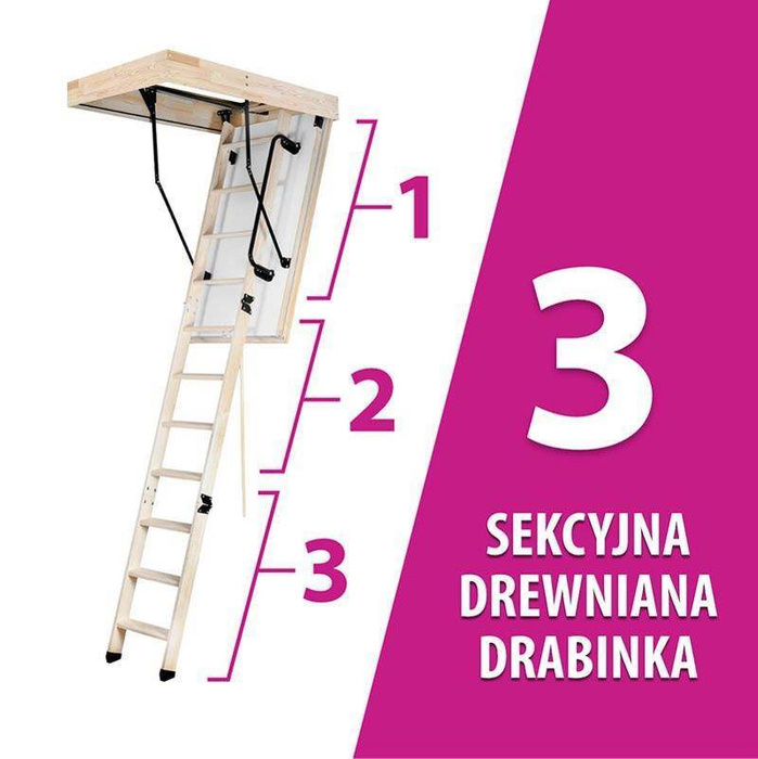 Schody strychowe MAGNETIC NEO STEP Energy 60x120