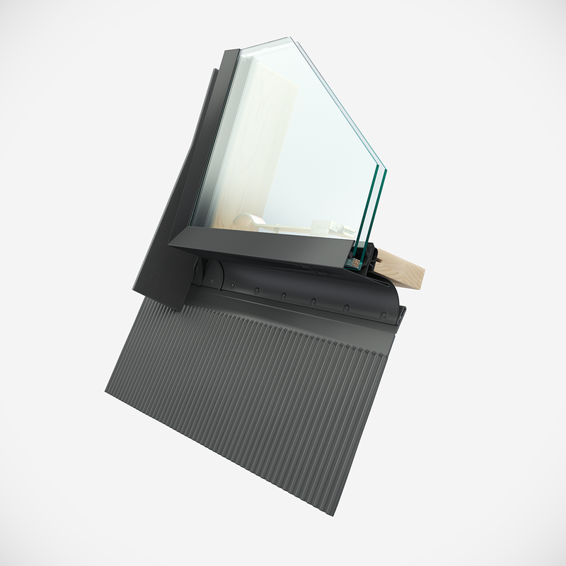 Wyłaz dachowy ROOFLITE+ Fenstro K300 45x73 z ogranicznikiem