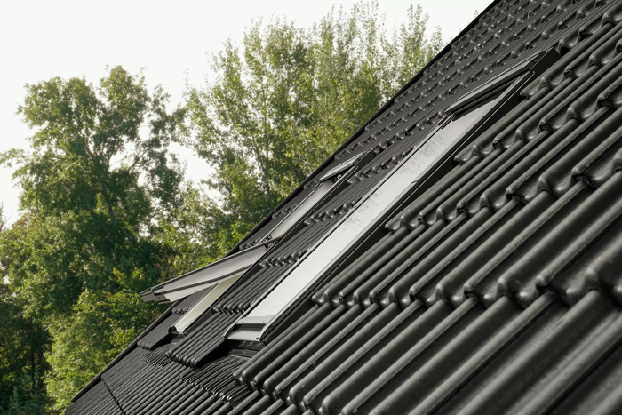 Kołnierz z BDX do okna dachowego Velux EDW CK04 2000 RAL 7043 55x98 do pokryć wysokoprofilowanych