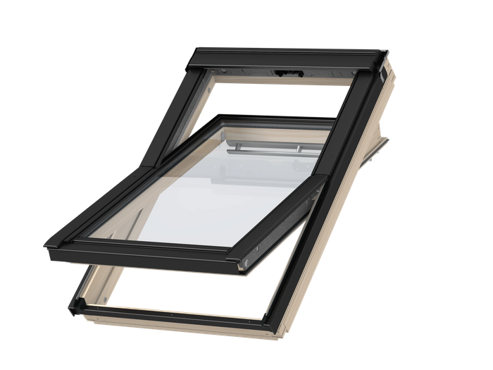 Okno dachowe Velux GLL FK06 1561 66x118 3-szybowe drewniane czarne