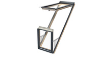 Balkon dachowy Fakro FGP-V P50 APMX RAL 7016 94x255 3-szybowy drewaniany