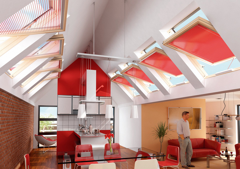 Żaluzja do wewnętrzna okna dachowego Fakro AJP Z-W/140 66x118 elektryczna