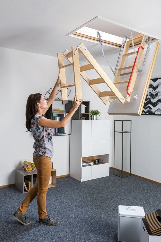 Schody strychowe Fakro LTK 70x130/305 drewniane