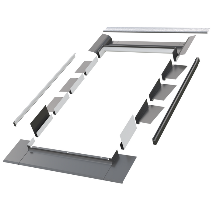 Kołnierz do okna dachowego Fakro EGV RAL 7022 66x180 do pokryć łuskowych