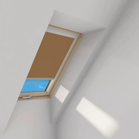 Roleta wewnętrzna do okna dachowego Fakro ARP Z-W/242 78x118 rozpraszająca elektryczna