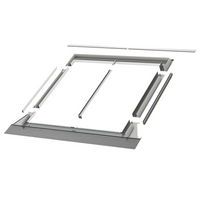 Kołnierz do okna dachowego Fakro EZV-A DUO 18 RAL 7022 114x140 do pokryć falistych
