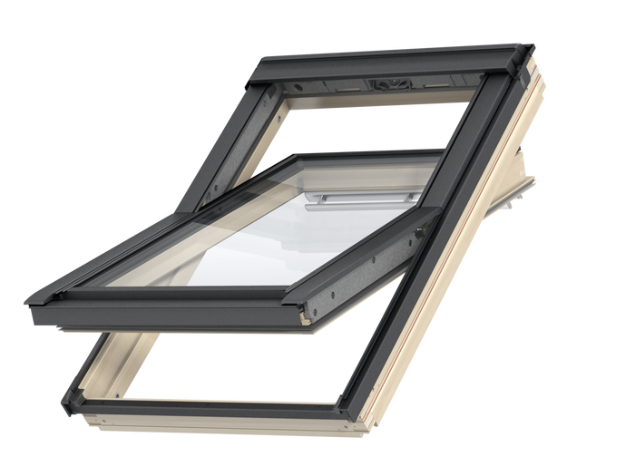 Okno dachowe Velux GLL PK08 106121 RAL 7043 94x140 3-szybowe drewniane