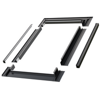 Kołnierz do okna dachowego Fakro ESV-T RAL 9005 114x160 do pokryć płaskich