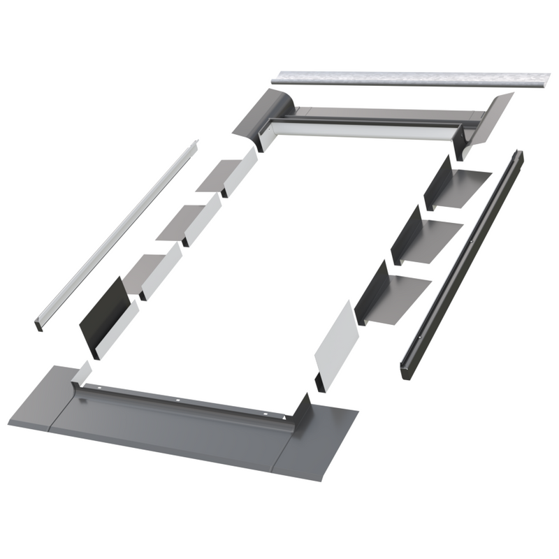 Kołnierz do okna dachowego Fakro EGV RAL 7022 94x140 do pokryć łuskowych