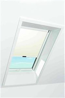 Roleta na okno dachowe ROTO dzienna ZRE R4/R7 07/14 74x140 Exclusiv manualna 1-R02 jasnobeżowa profil aluminium