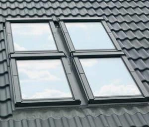 Kołnierz do okna dachowego FAKRO KZV-3-FT RAL 7022 78x140 do zespoleń - wyprzedaż