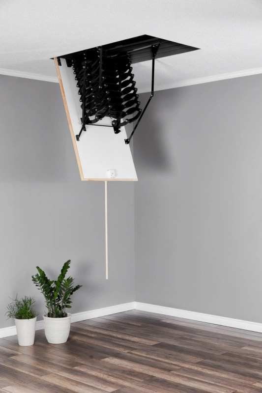 Schody strychowe OMAN Flex Termo Metal Box 100X70 H290