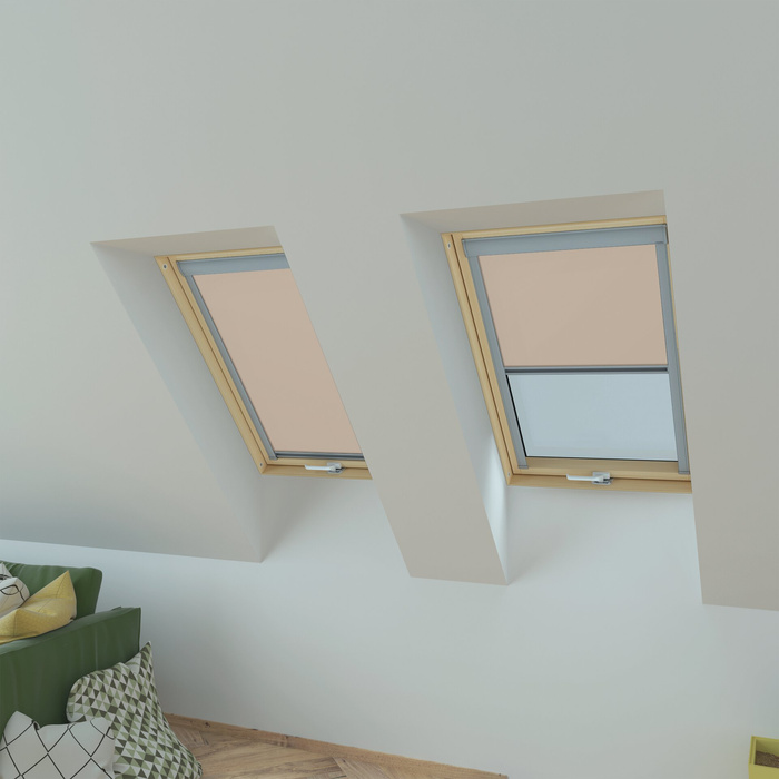 Roleta wewnętrzna do okna dachowego Fakro ARP/240 94x50 rozpraszająca manualna