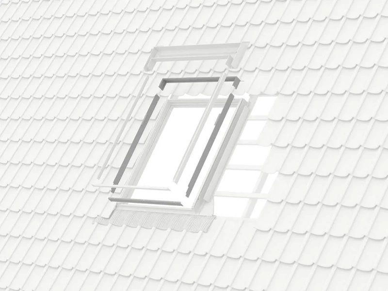 Kołnierz do okna dachowego Velux ELX MK04 0000 RAL 7043 78x98 do wymiany okien