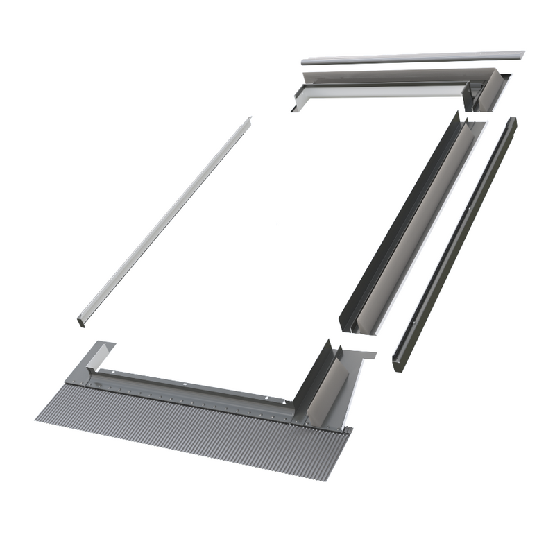 Kołnierz do okna dachowego Fakro KZV-3-P RAL 7022 78x180 kombi moduł skrajny prawy do pokryć falistych