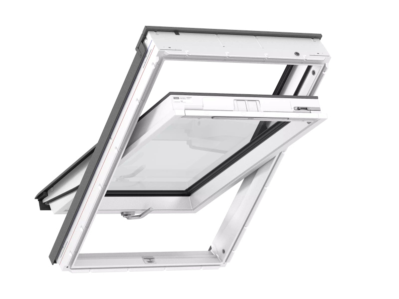 Okno dachowe Velux GLU CK04 0061B RAL 7043  55x98 3-szybowe drewniano-poliuretanowe