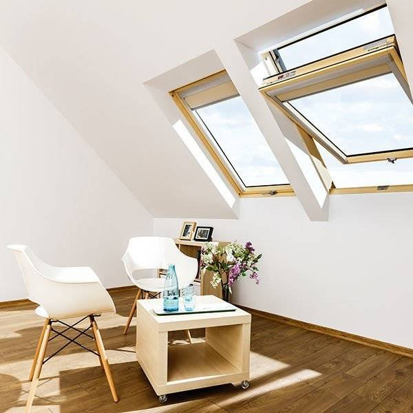 Zestaw okno dachowe FAKRO FTP-V U4 66x118 3-szybowe + kołnierz EHV-AT  falisty