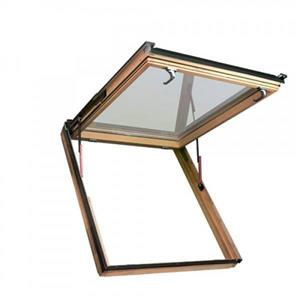 Okno dachowe Fakro FEP P2 RAL 7022 114x140 2-szybowe drewniane