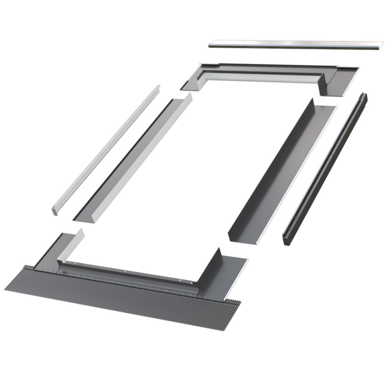 Kołnierz do okna dachowego Fakro EBV-P RAL 7022 66x118 do blachy panelowej