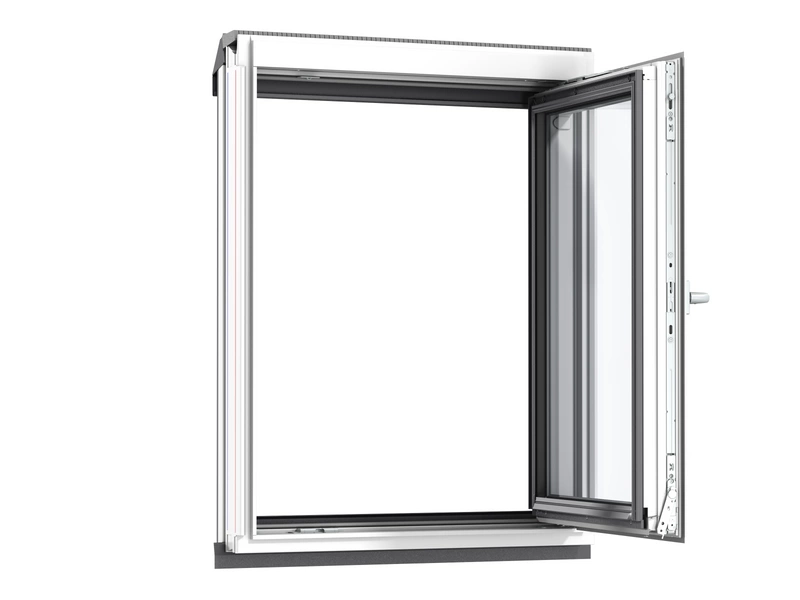 Okno dachowe kolankowe VELUX VFB SK35 2066 114x95 3-szybowe drewniane