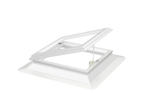 Okno do dachu płaskiego Velux CVJ 120120 0210 120x120 otwierane elektryczne podstawa 15 cm