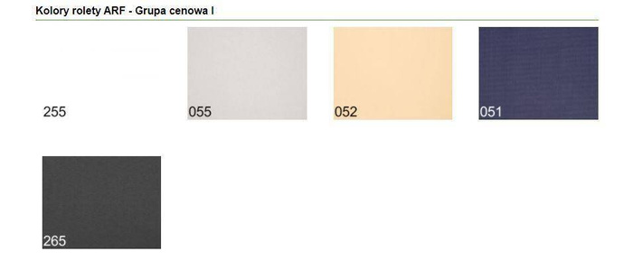 Roleta wewnętrzna do okna dachowego Fakro ARF/052 55x98 zaciemniająca manualna