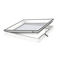 Okno do dachu płaskiego Velux CVU 100100 0225Q 100x100 3-szybowe otwierane elektryczne