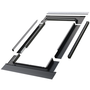 Kołnierz do okna dachowego Fakro EBV-PT RAL 9005 78x118 do blachy panelowej