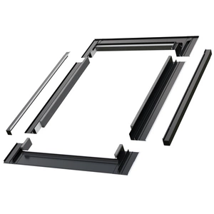 Kołnierz do okna dachowego Fakro ESV-T RAL 9005 78x118 do pokryć płaskich