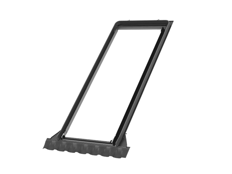 Kołnierz do okna dachowego Velux EDW MK19 0000 RAL 7043 78x252 do pokryć wysokoprofilowanych