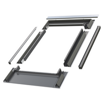 Kołnierz do okna dachowego Fakro EZV-FT RAL 7022 114x118 do dachówki płaskiej