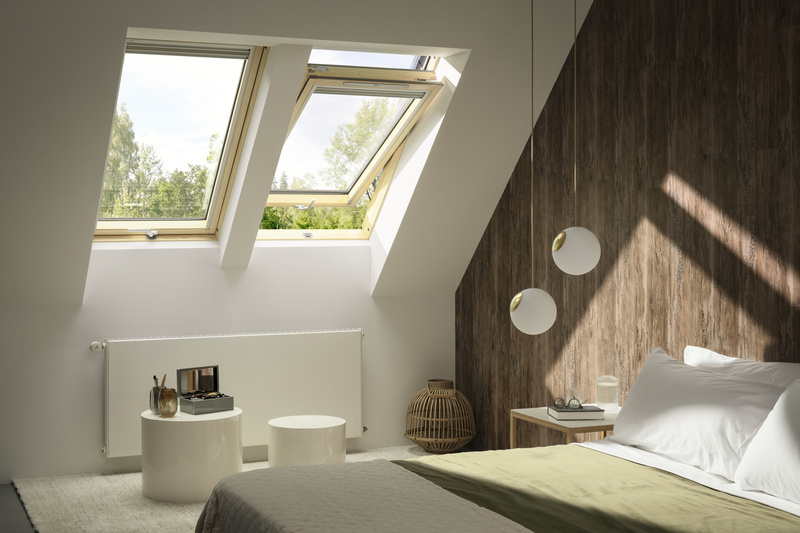Okno dachowe Velux GLL MK08 1064B RAL 7043 78x140 3-szybowe drewniane