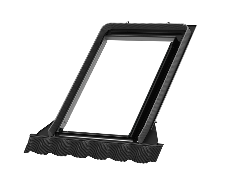 Kołnierz do okna dachowego Velux EDW SK08 2500 czarny  114x140 do pokryć wysokoprofilowanych