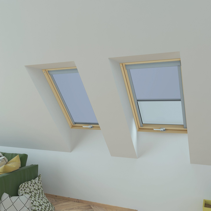 Roleta wewnętrzna do okna dachowego Fakro ARP/014 134x78 rozpraszająca manualna