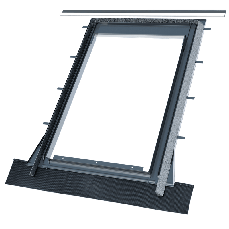 Kołnierz do okna dachowego OKPOL H9 RAL 7016 55x78 do pokryć do 9 cm - wyprzedaż