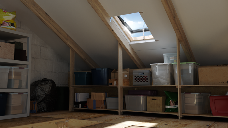 Wyłaz dachowy ROOFLITE+ Fenstro K300 45x73 z ogranicznikiem