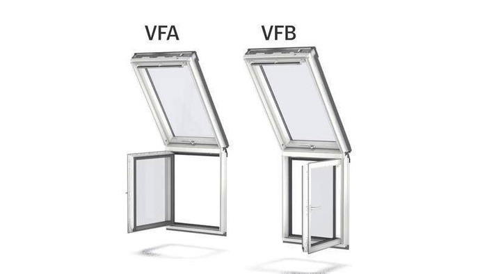 Okno dachowe kolankowe Velux VFB MK35 2070 78x95 2-szybowe drewniane