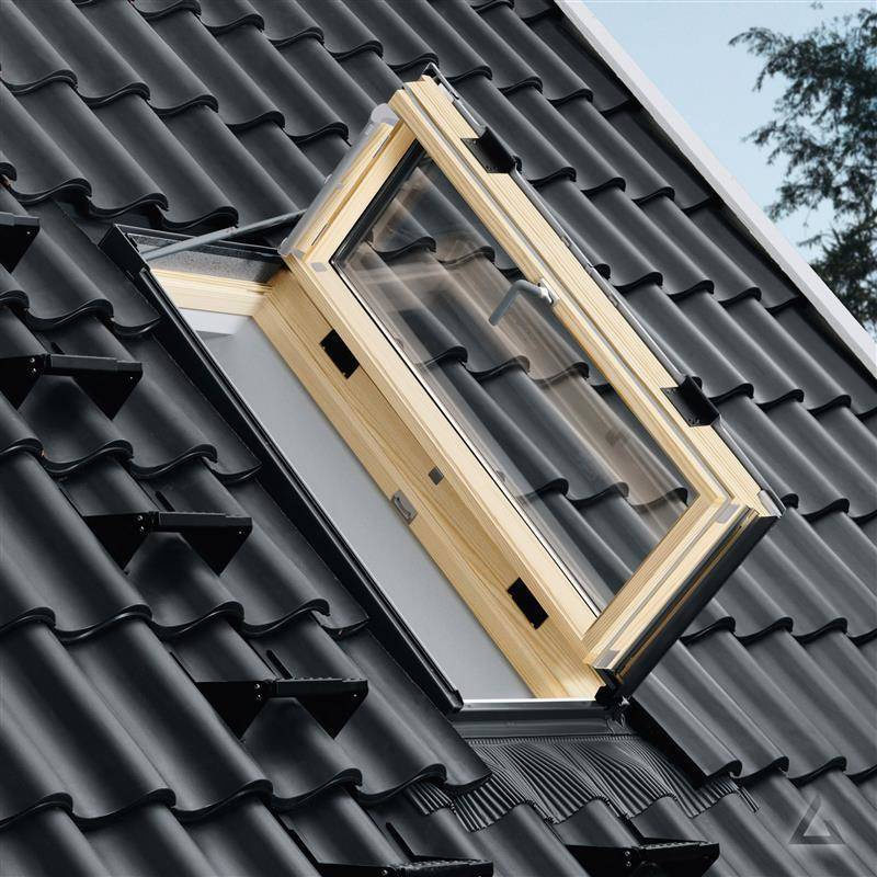 Okno wyłazowe Velux GXL FK06 3068 66x118 3-szybowe drewniane