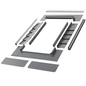 Kołnierz do okna dachowego Fakro ELV-T RAL 7022 66x118 do pokryć łuskowych