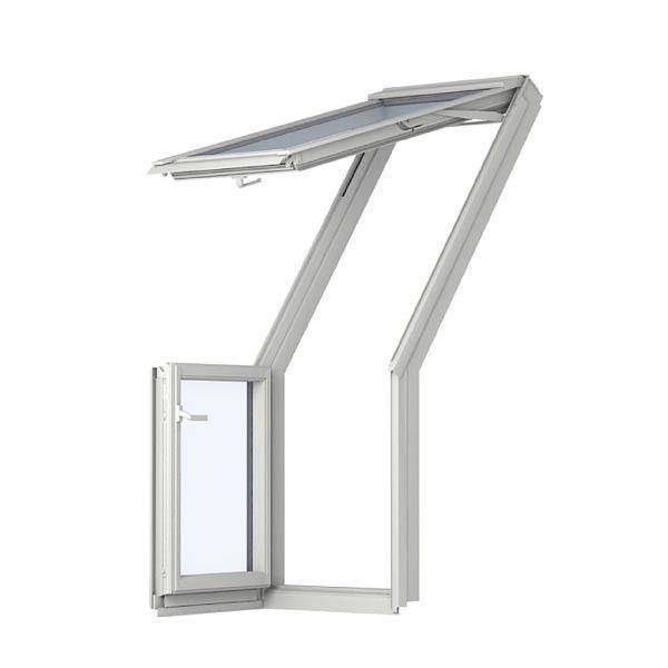 Kołnierz do balkonu dachowego Velux EES M08 0000 RAL 7043 78x140 do pokryć płaskich