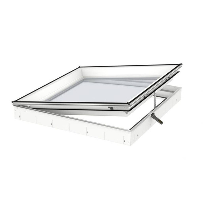 Okno do dachu płaskiego Velux CVU 060060 0225Q 60x60 3-szybowe otwierane elektryczne