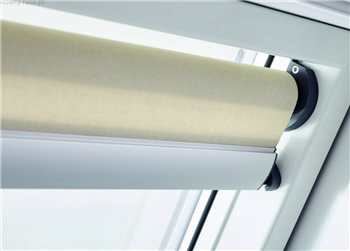 Roleta na okno dachowe ROTO dzienna ZRS R4/R7 114x118 Standard manualna 1-R01 biała