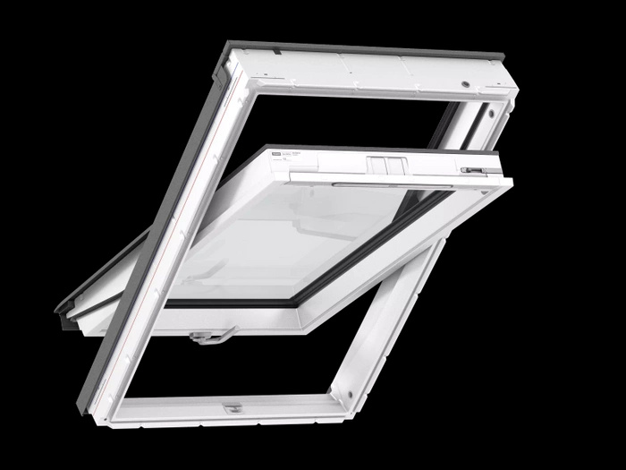 Okno dachowe Velux GLU MK06 0064 RAL 7043 B RAL 7043 78x118 3-szybowe drewniano-poliuretanowe