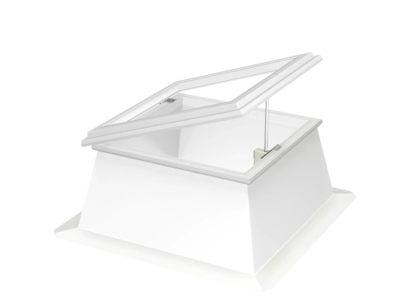 Okno do dachu płaskiego Velux CVJ 090060 2220 90x60 otwierane elektryczne podstawa 50 cm