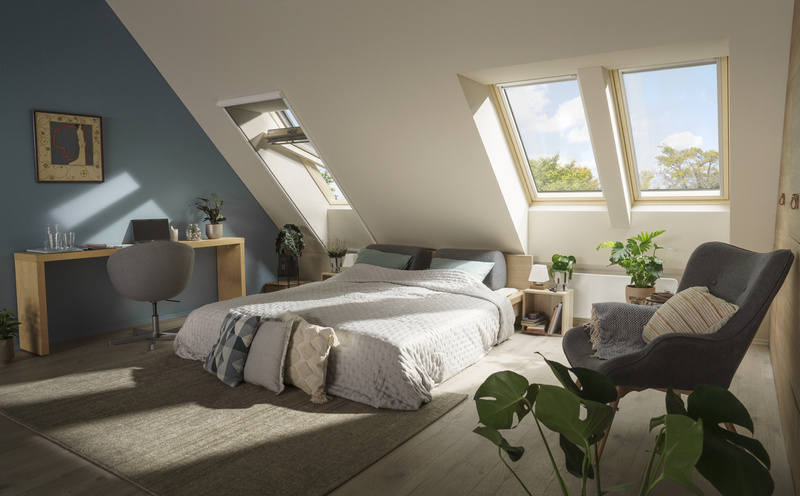 Okno dachowe Velux GLL MK06 106121 RAL 7043 78x118 3-szybowe drewniane