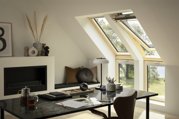 Okno dachowe Velux GLL SK08 1064 RAL 7043 114x140 3-szybowe drewniane
