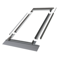 Kołnierz do okna dachowego Fakro KZN-1-P RAL 7022 134x118 kombi moduł skrajny lewy do pokryć profilowanych