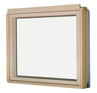 Okno kolankowe Fakro BXP P5 RAL 7022 78x115 3-szybowe drewniane